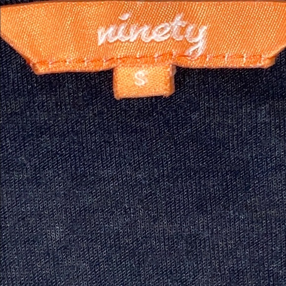 Ninety Black V-Neck Dress with White Details - Picture 5 of 7